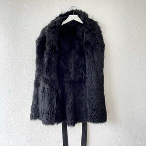 Toscana Shearling Fur Leather Vince Coat Vest